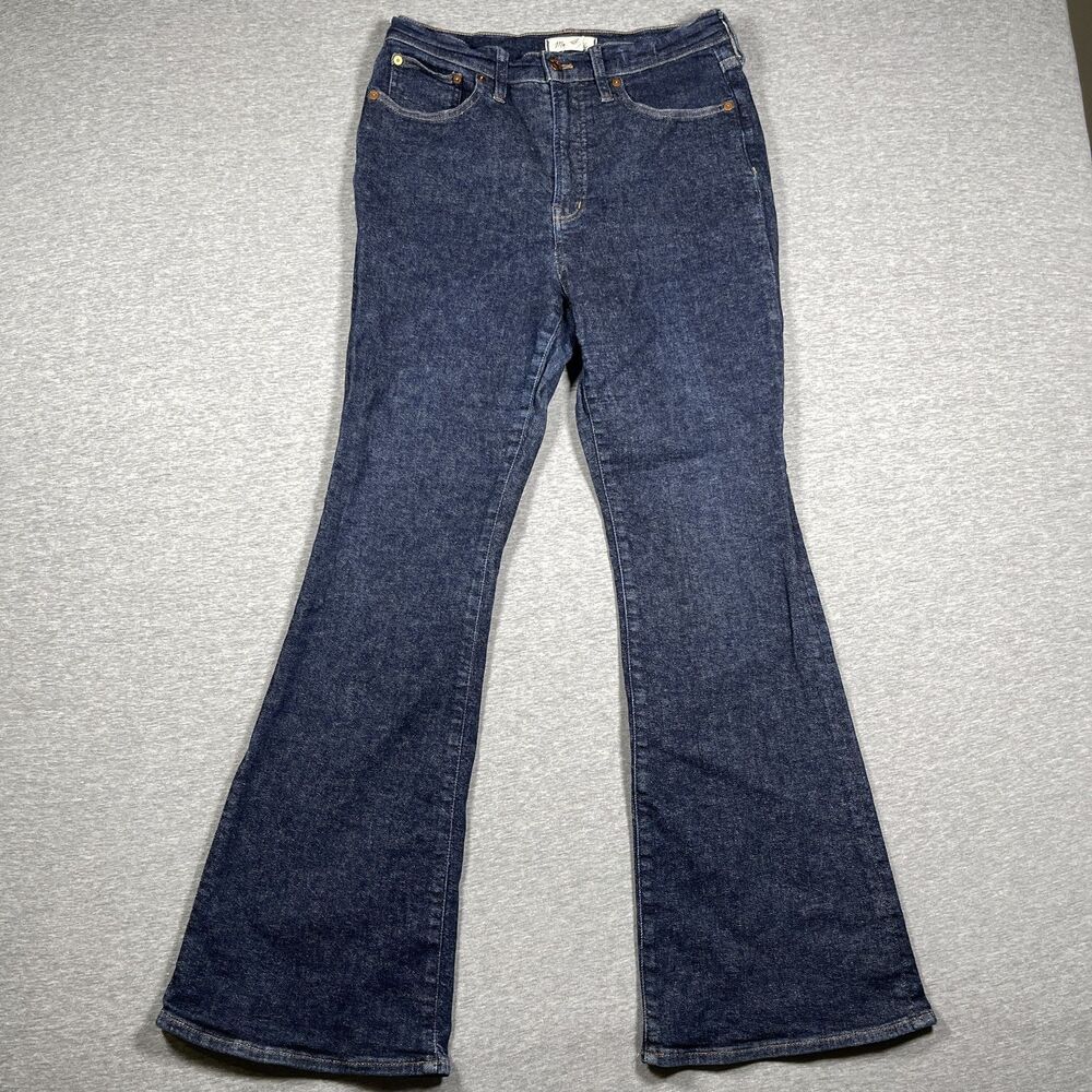 Madewell Jeans Womens 29 Blue The Perfect Vintage Flare High Rise Slim Dark Wash
